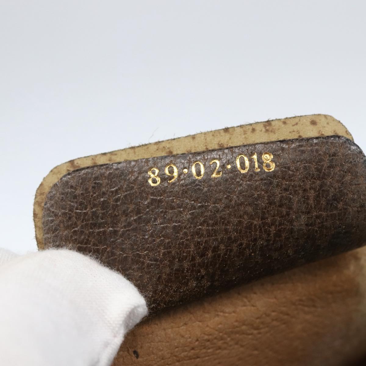 GUCCI GG Supreme Web Sherry Line Bag PVC Beige Gold 98 69 014 3553 Auth 157074