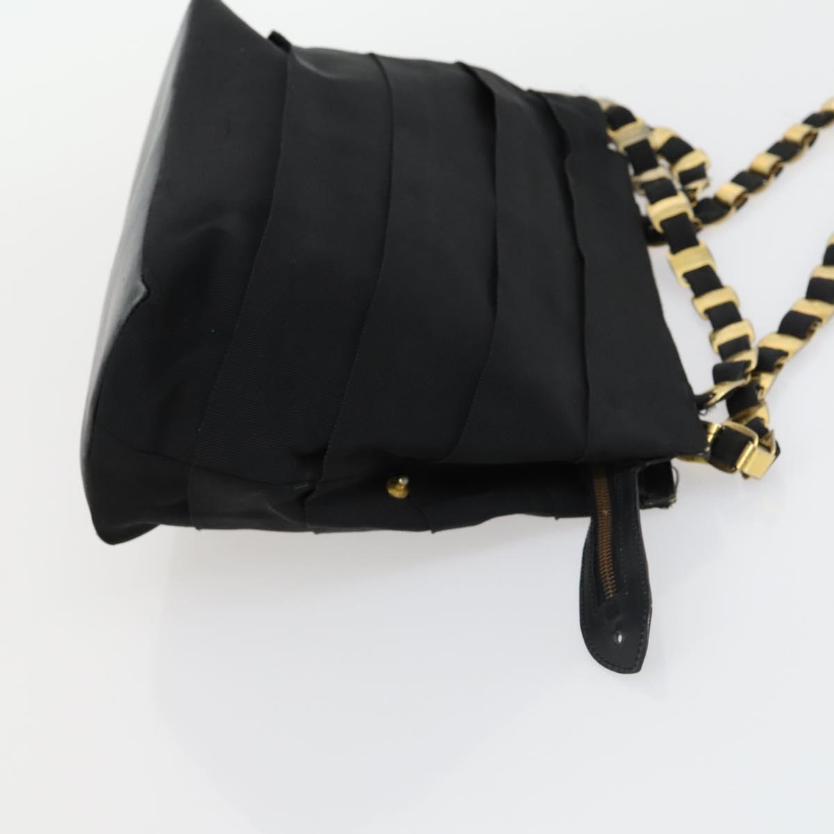 Salvatore Ferragamo Gancini Vala Hand Bag Leather 3 Set Black Auth 157075