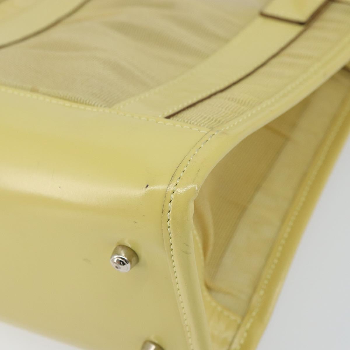 GUCCI Mesh Hand Bag Leather Green 000 2058 0500 5 Auth 157104