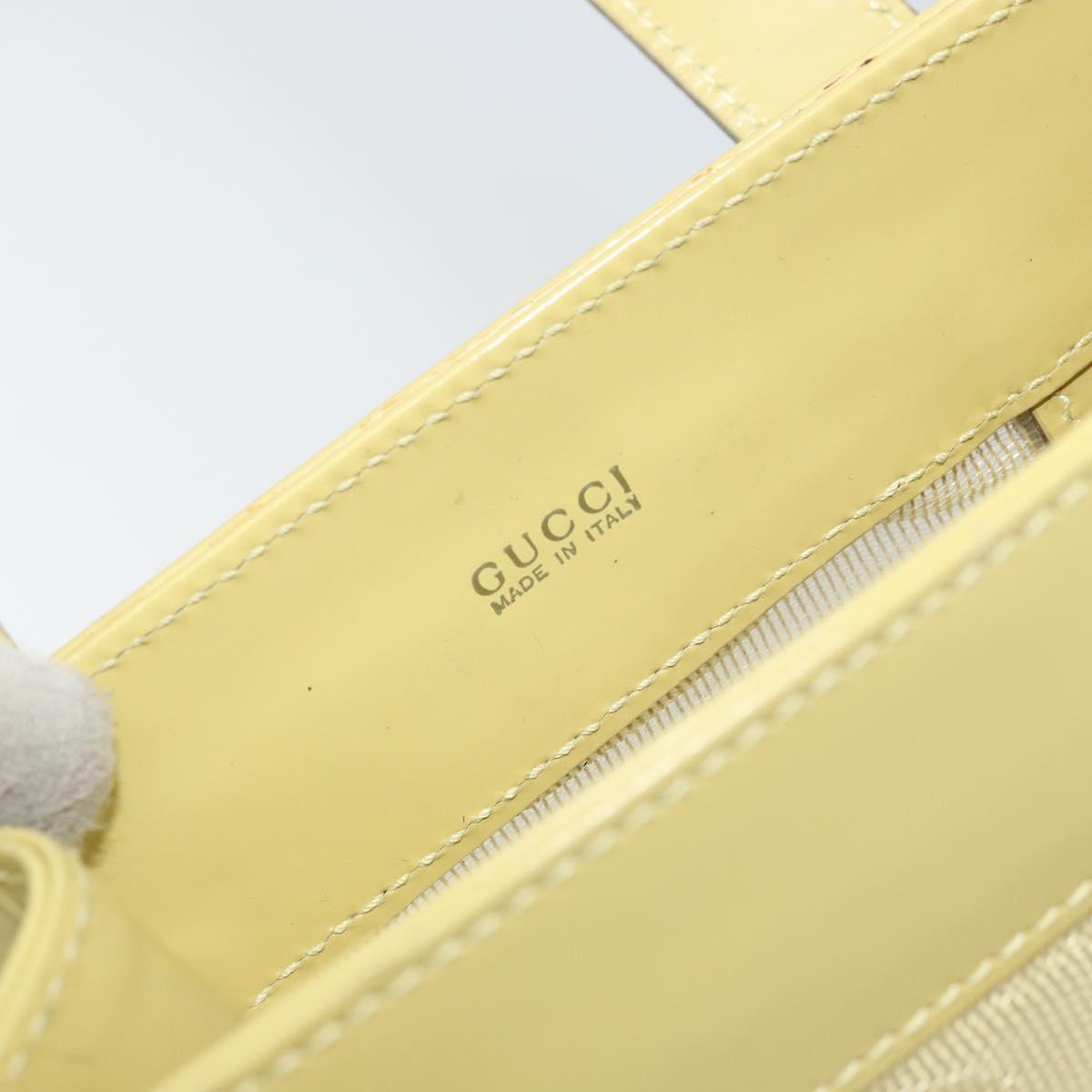 GUCCI Mesh Hand Bag Leather Green 000 2058 0500 5 Auth 157104