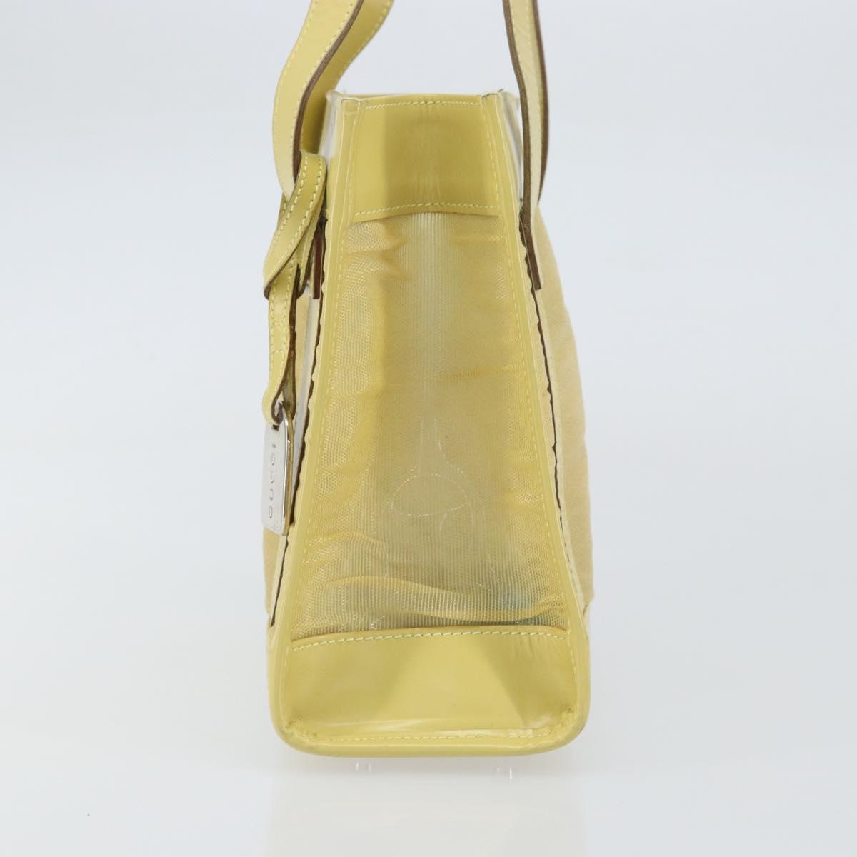 GUCCI Mesh Hand Bag Leather Green 000 2058 0500 5 Auth 157104