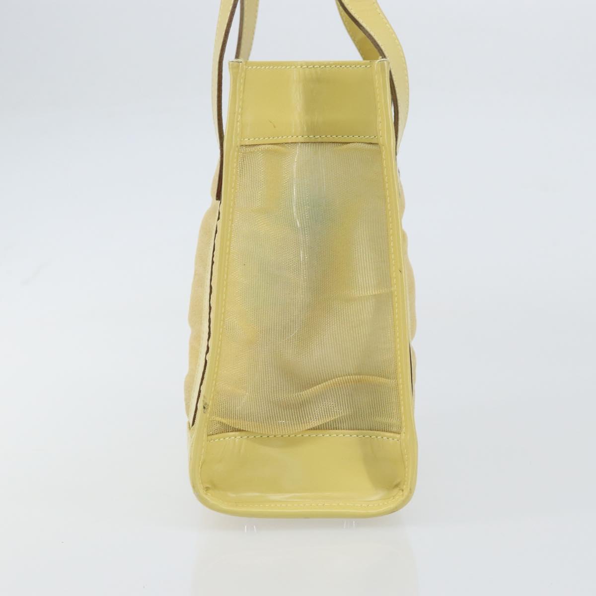 GUCCI Mesh Hand Bag Leather Green 000 2058 0500 5 Auth 157104