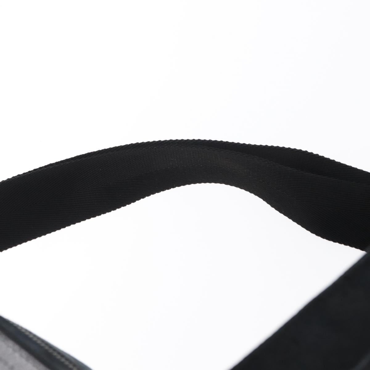 GUCCI GG Canvas Waist bag Black Silver 28566 Auth 157108