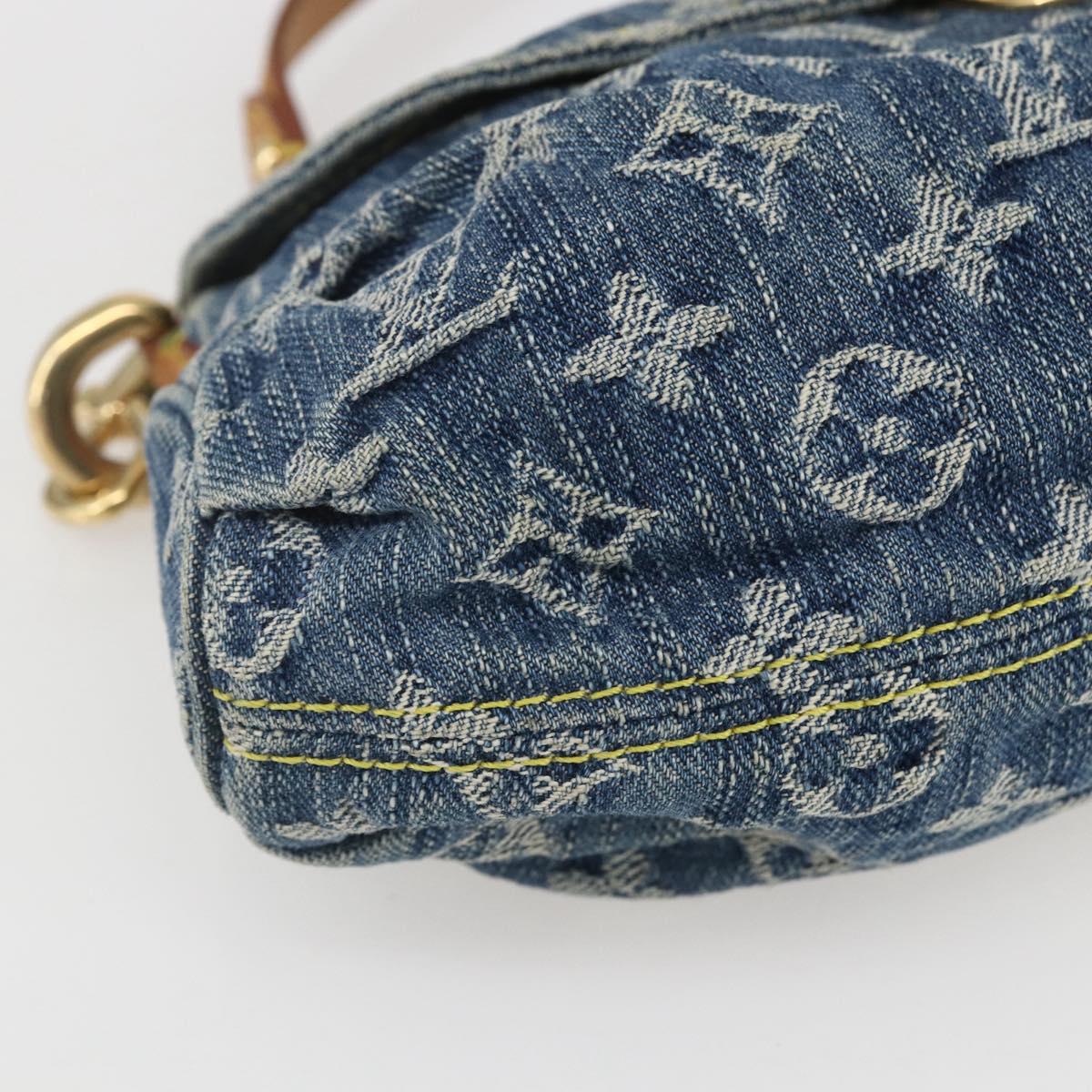 LOUIS VUITTON Monogram Denim Mini Preity Shoulder Bag Blue M95050 Auth 157111AV