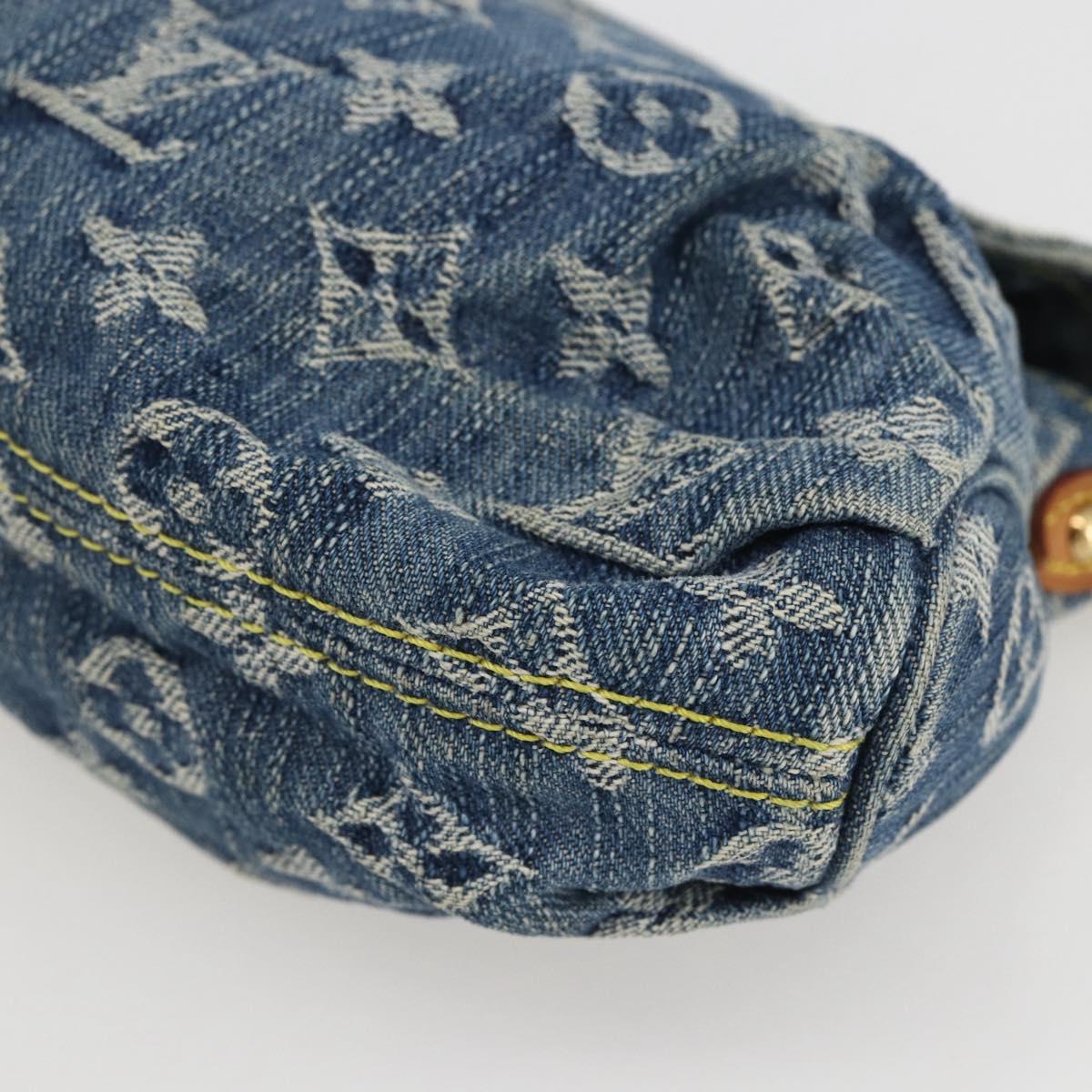 LOUIS VUITTON Monogram Denim Mini Preity Shoulder Bag Blue M95050 Auth 157111AV