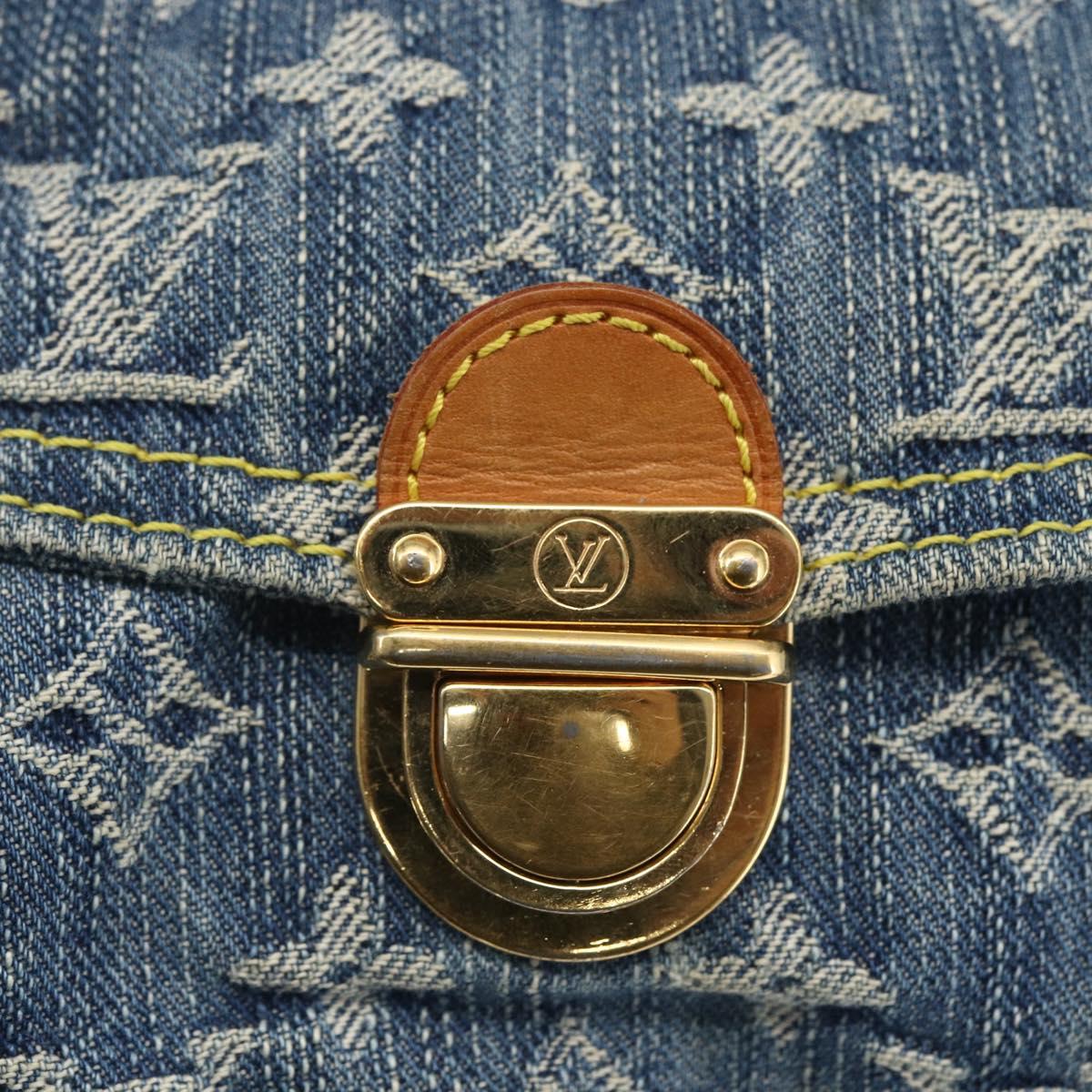 LOUIS VUITTON Monogram Denim Mini Preity Shoulder Bag Blue M95050 Auth 157111AV