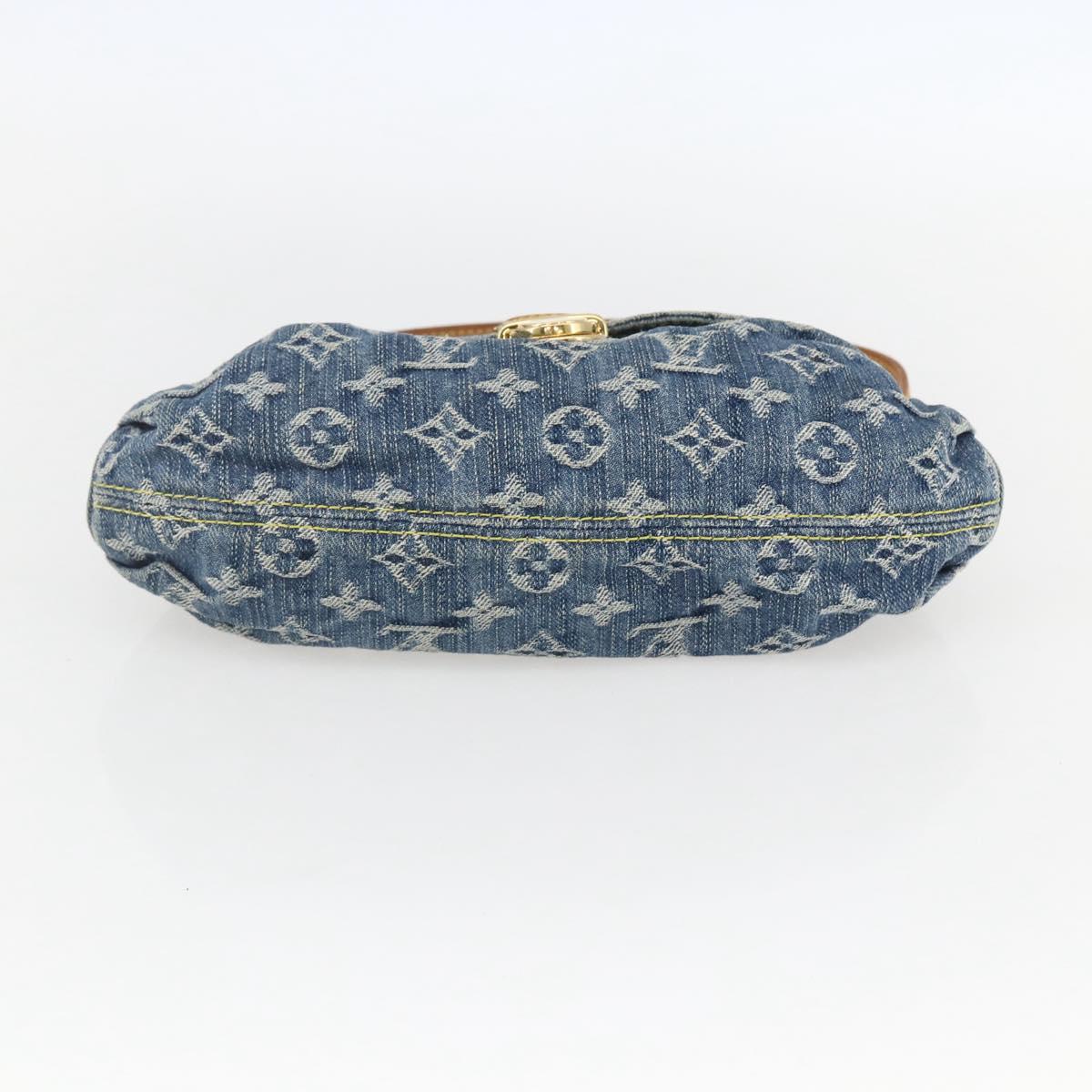 LOUIS VUITTON Monogram Denim Mini Preity Shoulder Bag Blue M95050 Auth 157111AV