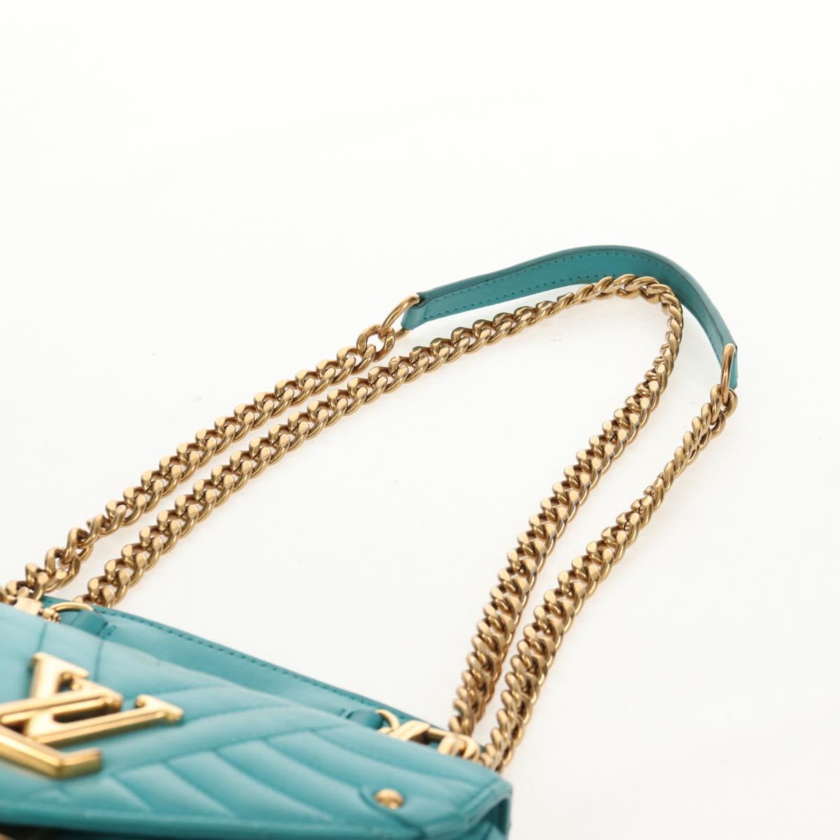 LOUIS VUITTON New Wave PM Heart bag Bag Turquoise Blue M51936 LV Auth 157113M