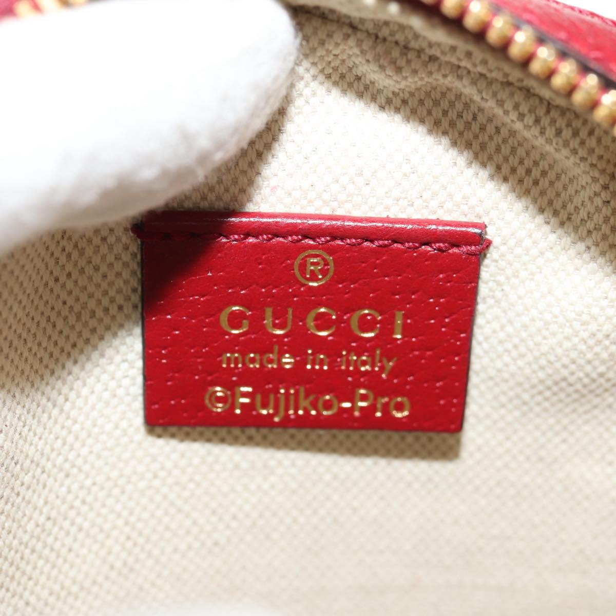 GUCCI Micro GG Supreme Doraemon Collaboration Bag PVC Beige 625216 Auth 157114SM