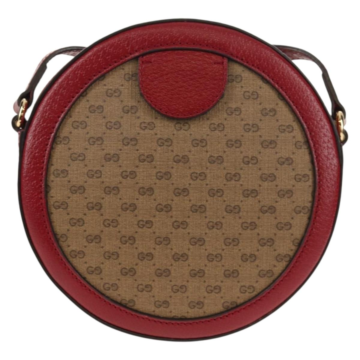 GUCCI Micro GG Supreme Doraemon Collaboration Bag PVC Beige 625216 Auth 157114SM