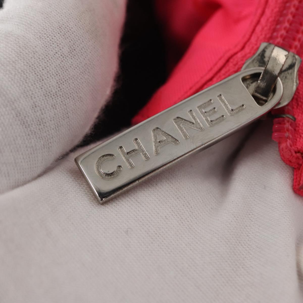 CHANEL Cambon Line Tote Bag Leather Black Silver CC Auth 157122SAV