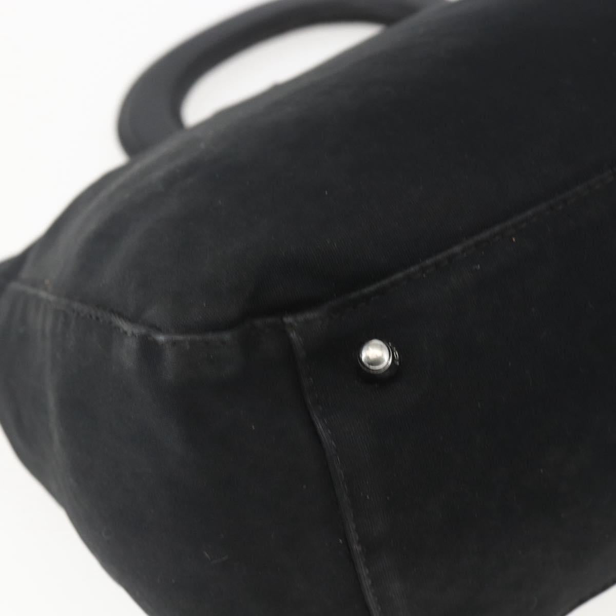 FENDI Hand Bag Black Silver Auth 157127