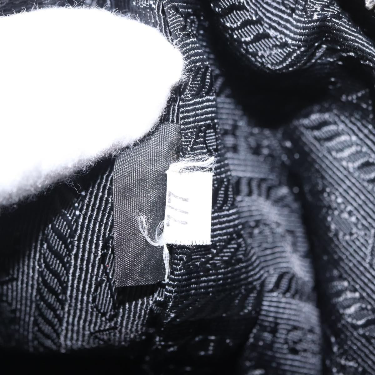 PRADA Re-Edition 2005 Shoulder Bag Nylon 2way Black Silver 1BH204 Auth 157130SAM
