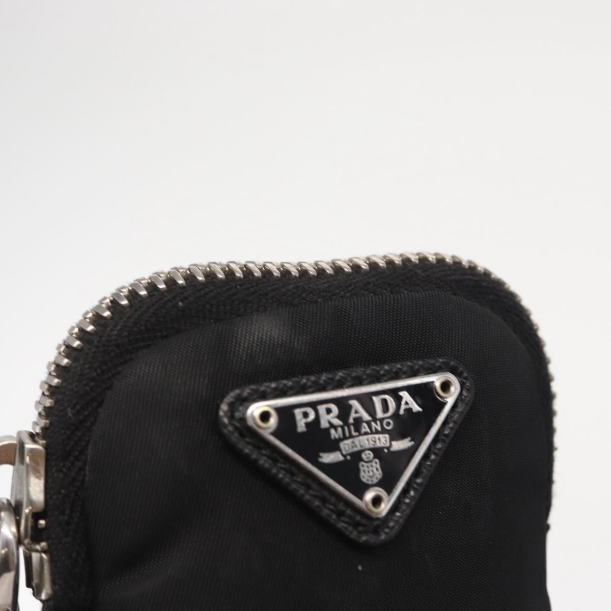 PRADA Re-Edition 2005 Shoulder Bag Nylon 2way Black Silver 1BH204 Auth 157130SAM