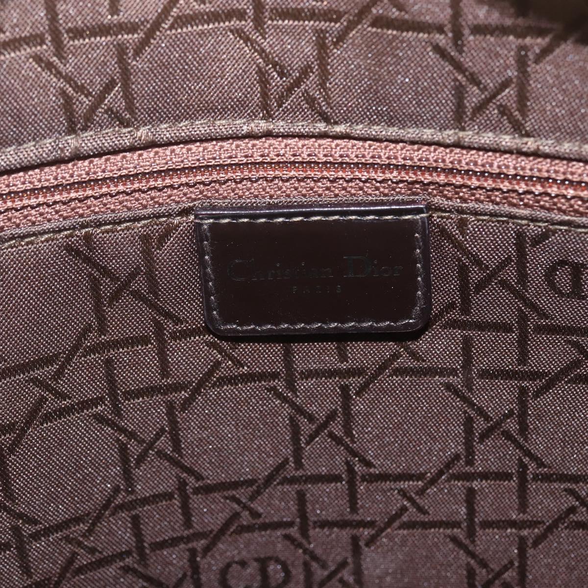 Christian Dior Canage Tote Bag Nylon Beige Auth 157138