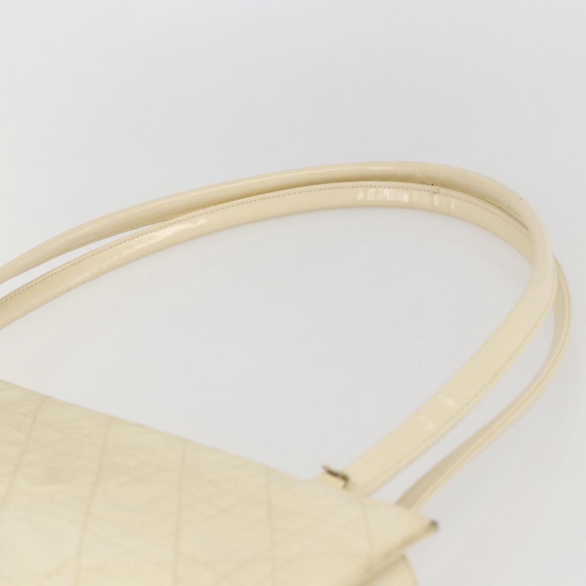 Christian Dior Canage Tote Bag Nylon Beige Auth 157138