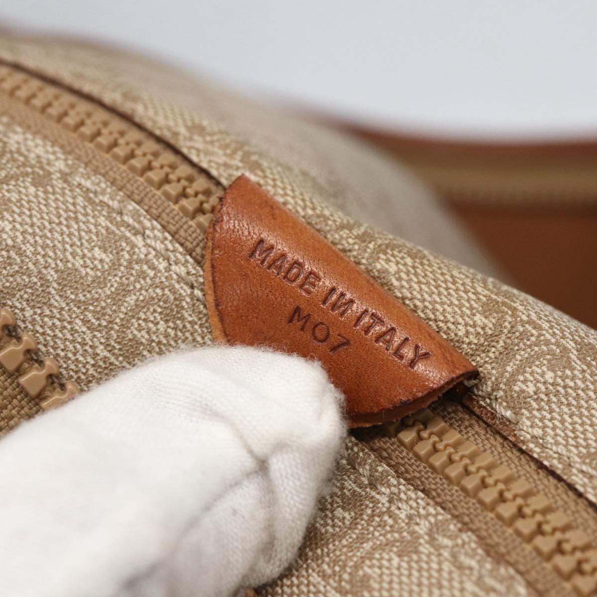 CELINE Macadam Canvas Tote Bag PVC Beige Auth 157142