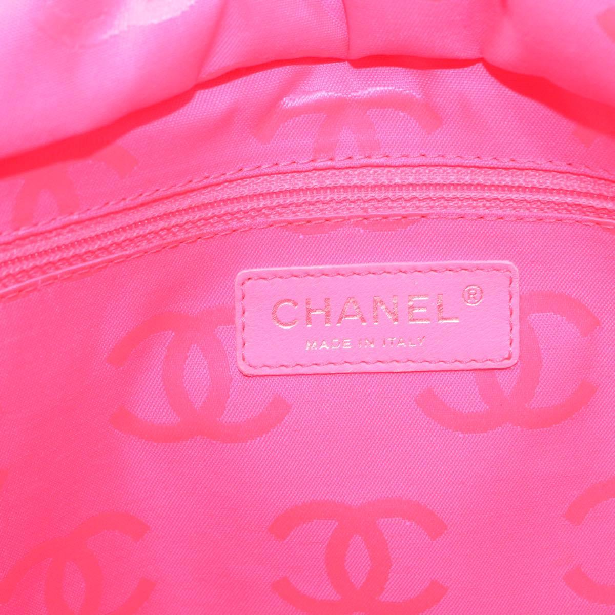 CHANEL Cambon Line Tote Bag Leather Black Silver CC Auth 157150SM