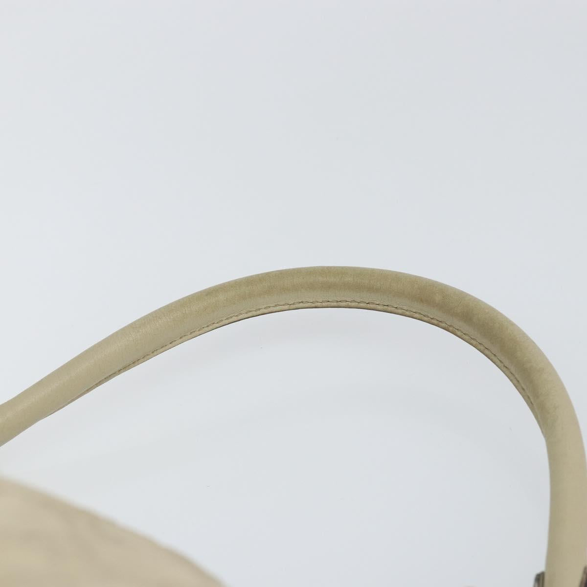 GUCCI GG Canvas Guccissima Abbey Hand Bag Leather Beige 190525 Auth 157153