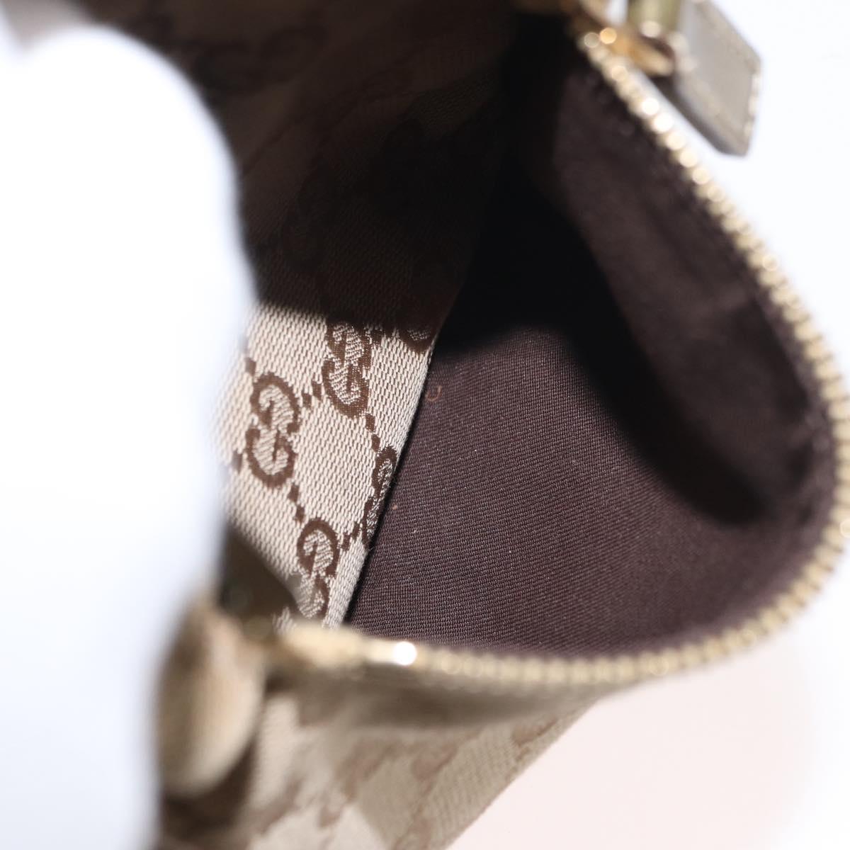 GUCCI GG Canvas Sherry Line Waist bag Beige Gold 28566 Auth 157154