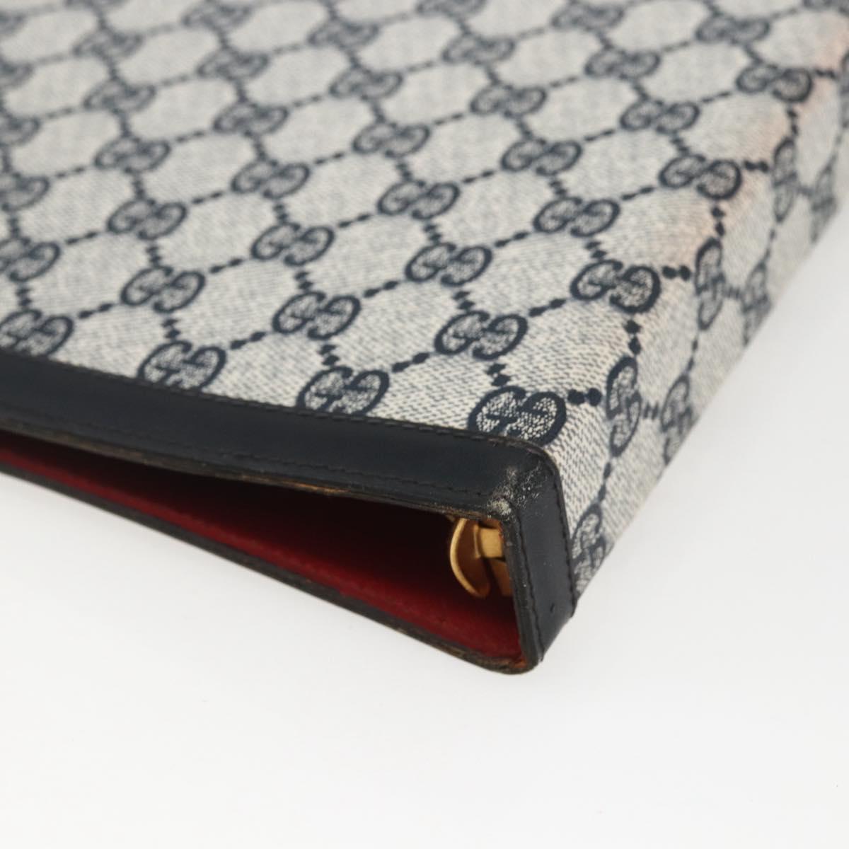 GUCCI GG Supreme Planner PVC Navy Auth 157155