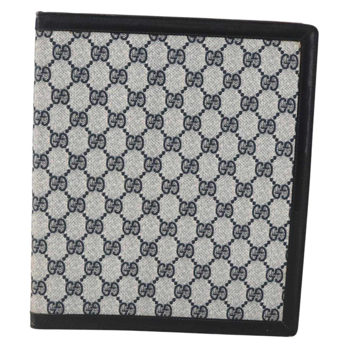 GUCCI GG Supreme Planner PVC Navy Auth 157155