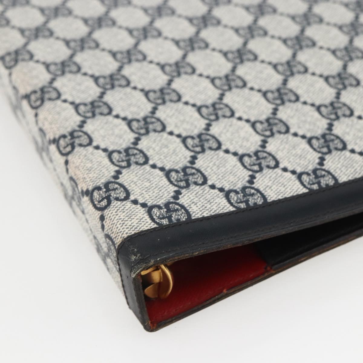 GUCCI GG Supreme Planner PVC Navy Auth 157155