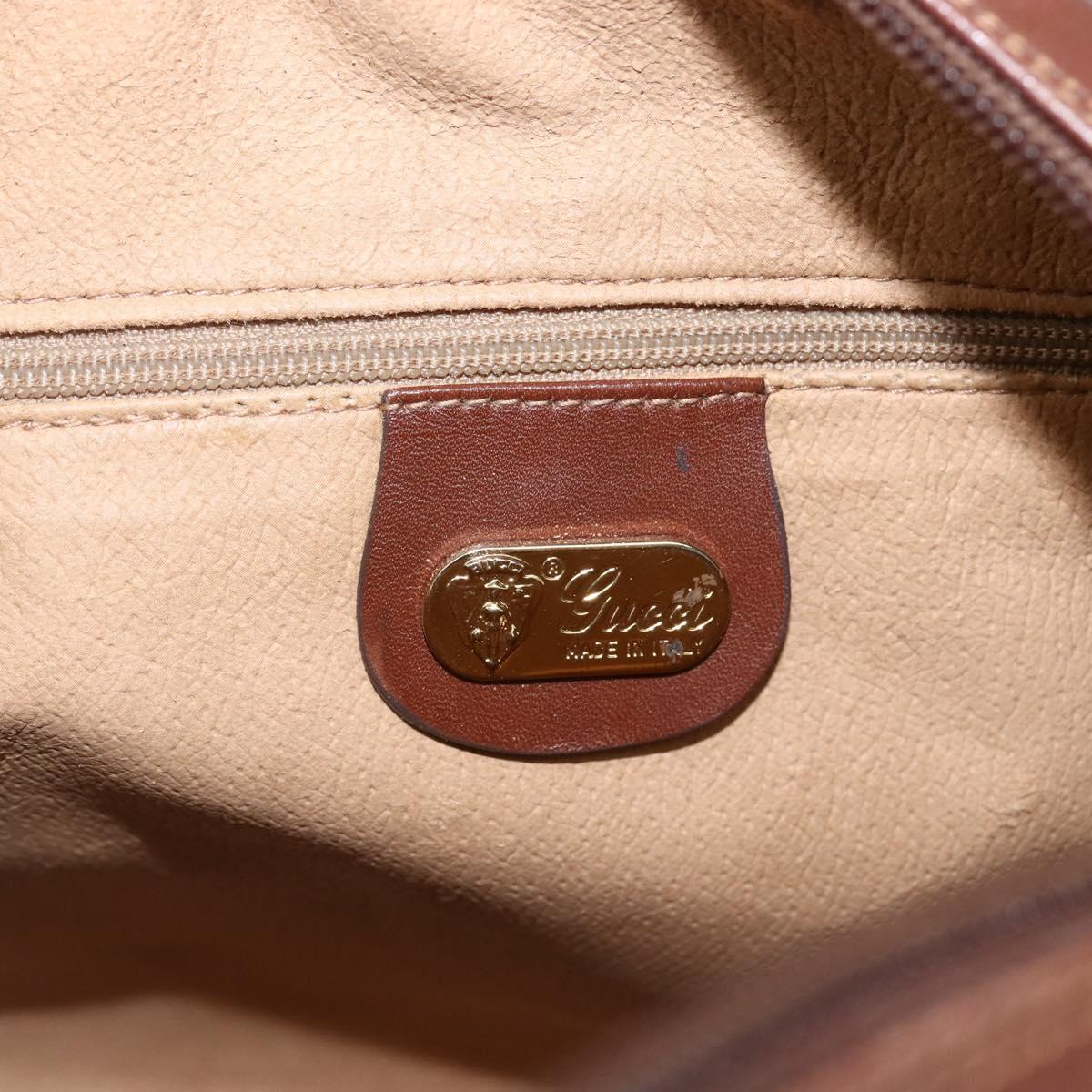 GUCCI Micro GG Supreme Shoulder Bag PVC Beige Gold 001 406 0790 Auth 157157