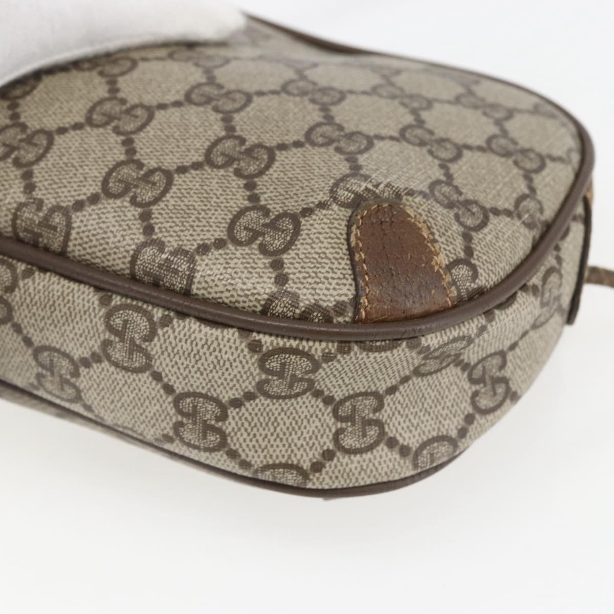 GUCCI GG Supreme Web Sherry Line Bag PVC Beige Red Green 89 02 066 Auth 157159