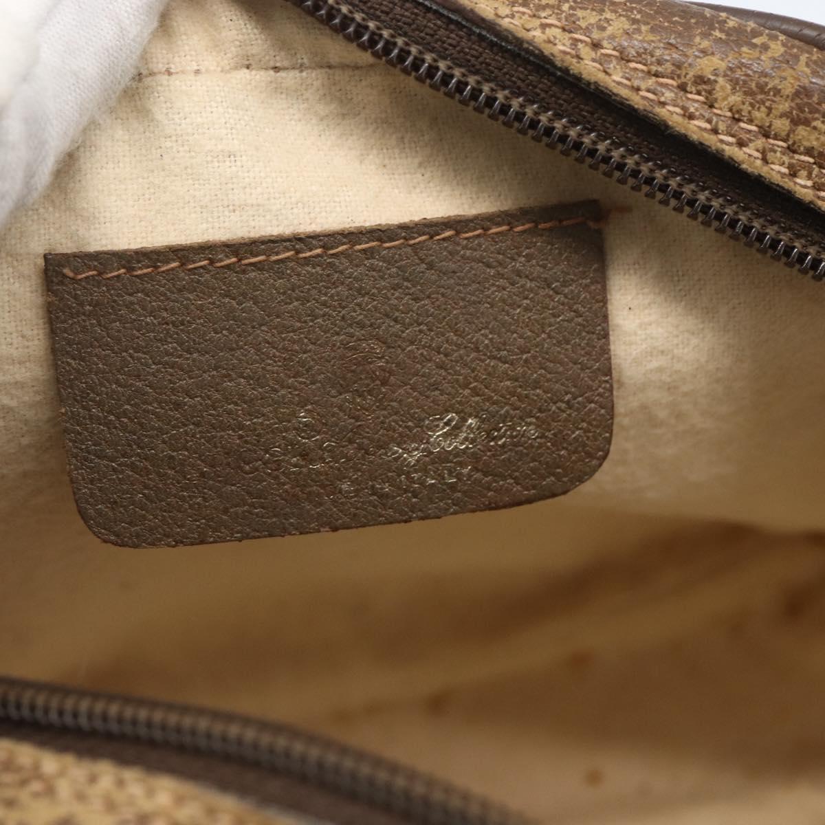 GUCCI GG Supreme Web Sherry Line Bag PVC Beige Red Green 89 02 066 Auth 157159