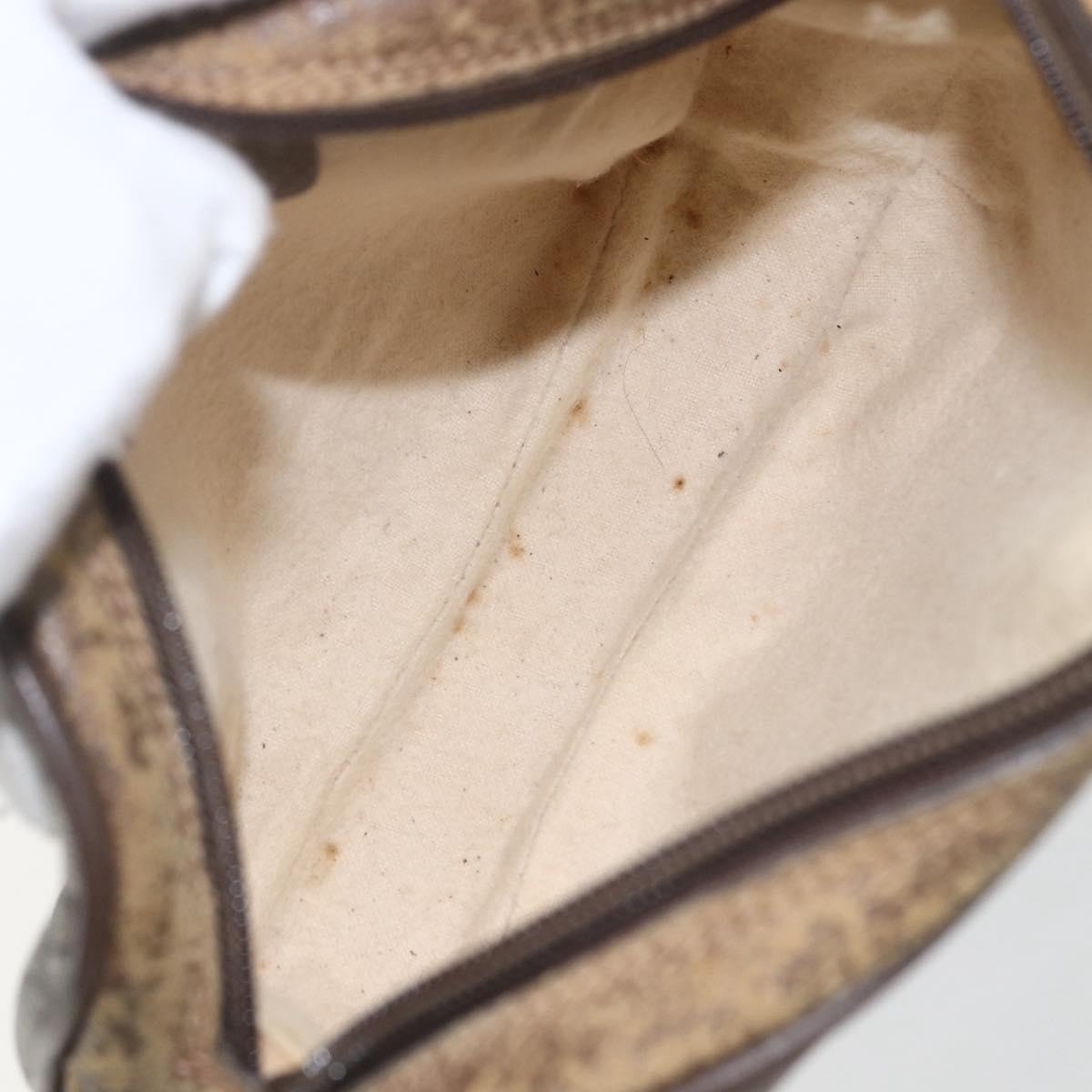 GUCCI GG Supreme Web Sherry Line Bag PVC Beige Red Green 89 02 066 Auth 157159