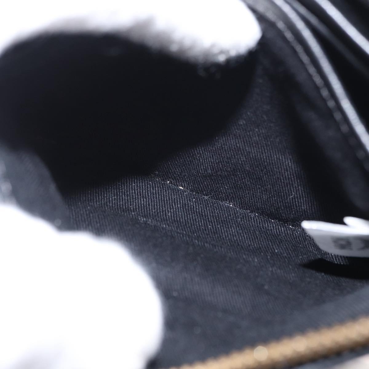 MCM Shoulder Bag Leather Black Gold Auth 157161V