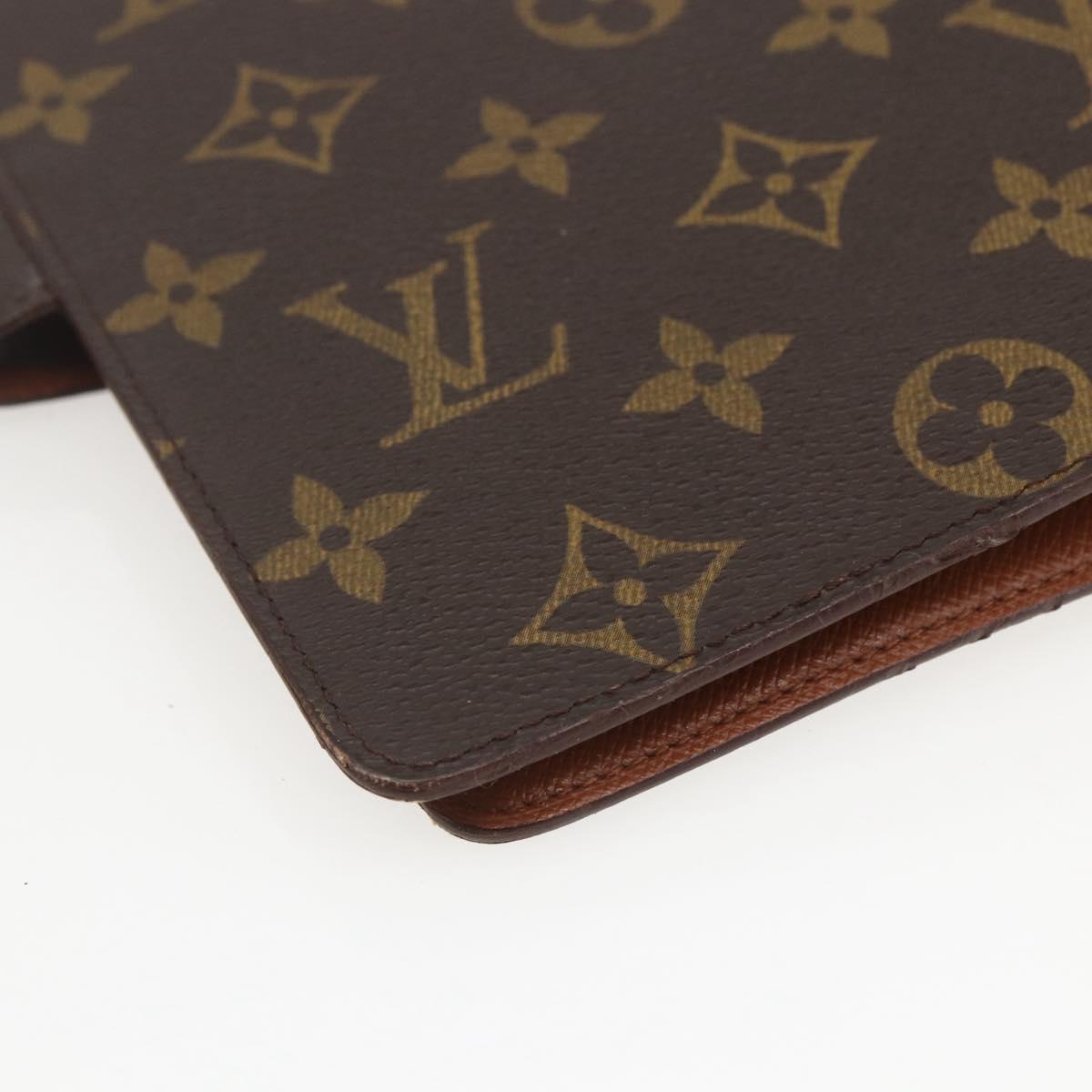 LOUIS VUITTON Monogram Agenda MM Day Planner Cover R20105 LV Auth 157164