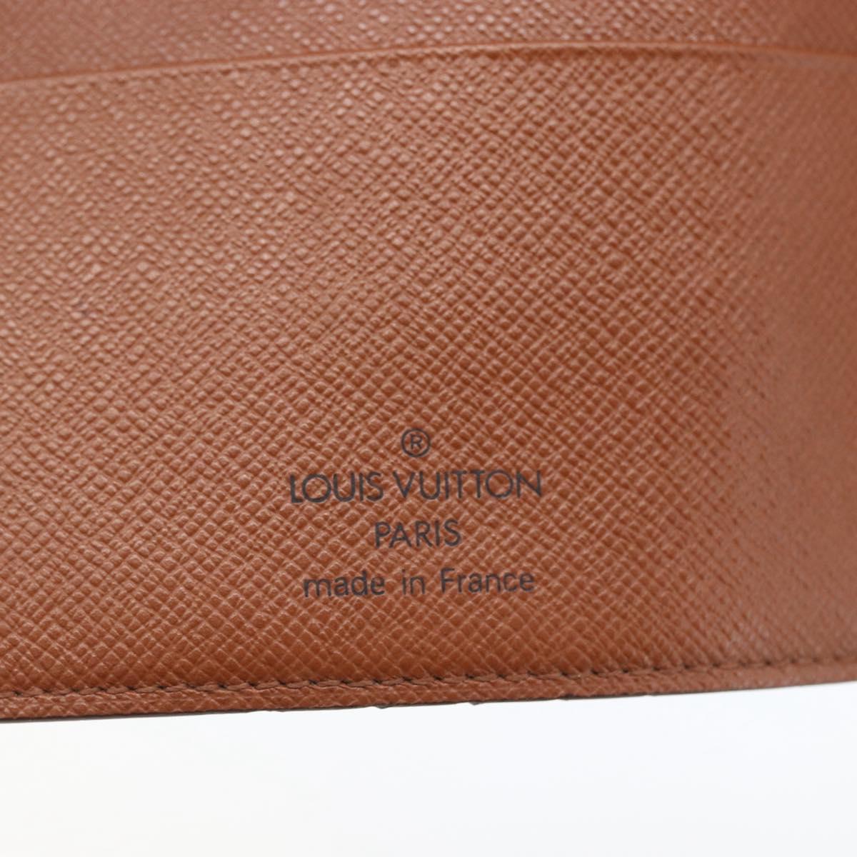 LOUIS VUITTON Monogram Agenda MM Day Planner Cover R20105 LV Auth 157164