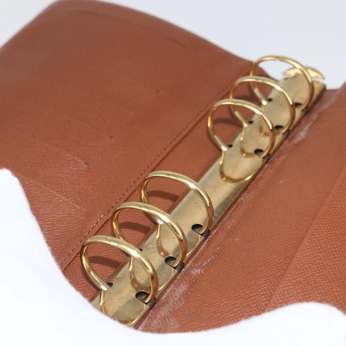 LOUIS VUITTON Monogram Agenda MM Day Planner Cover R20105 LV Auth 157164