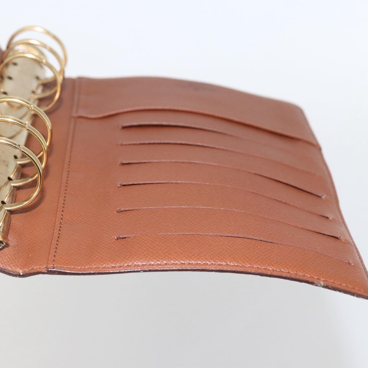 LOUIS VUITTON Monogram Agenda MM Day Planner Cover R20105 LV Auth 157164