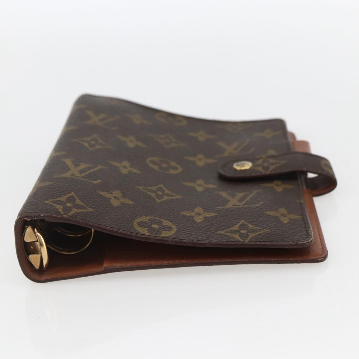 LOUIS VUITTON Monogram Agenda MM Day Planner Cover R20105 LV Auth 157164