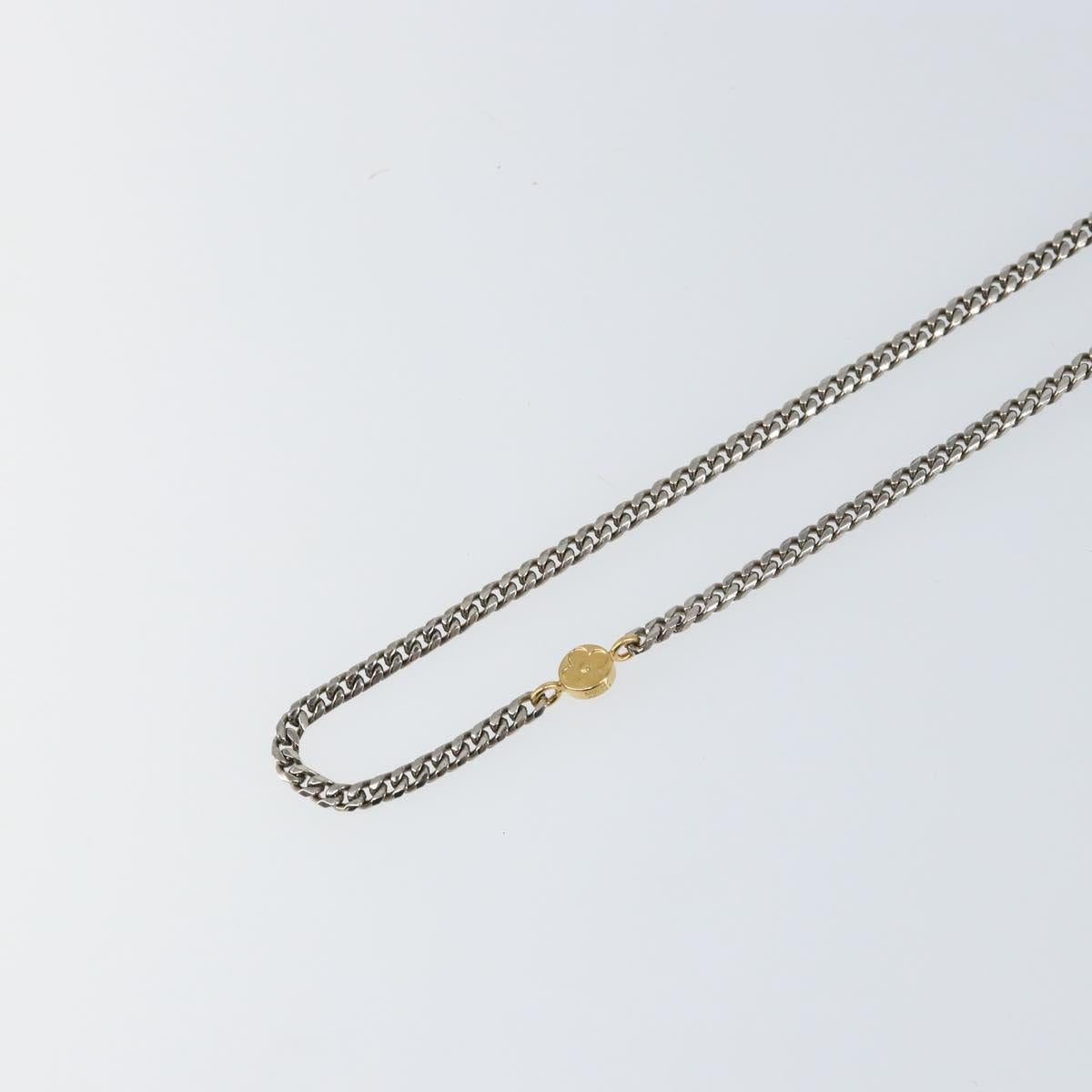 LOUIS VUITTON 3IN1 Sunglasses Chain Necklace metal Gold Tone LV Auth 157167