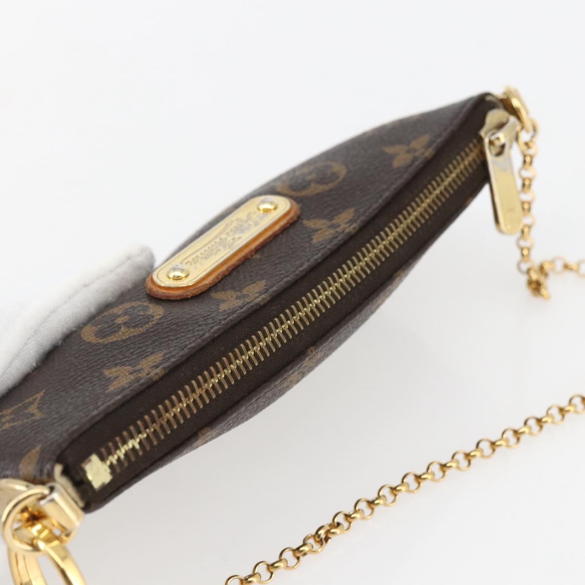 LOUIS VUITTON Monogram Chain Pochette Mila MM Pouch M60094 LV Auth 157172V