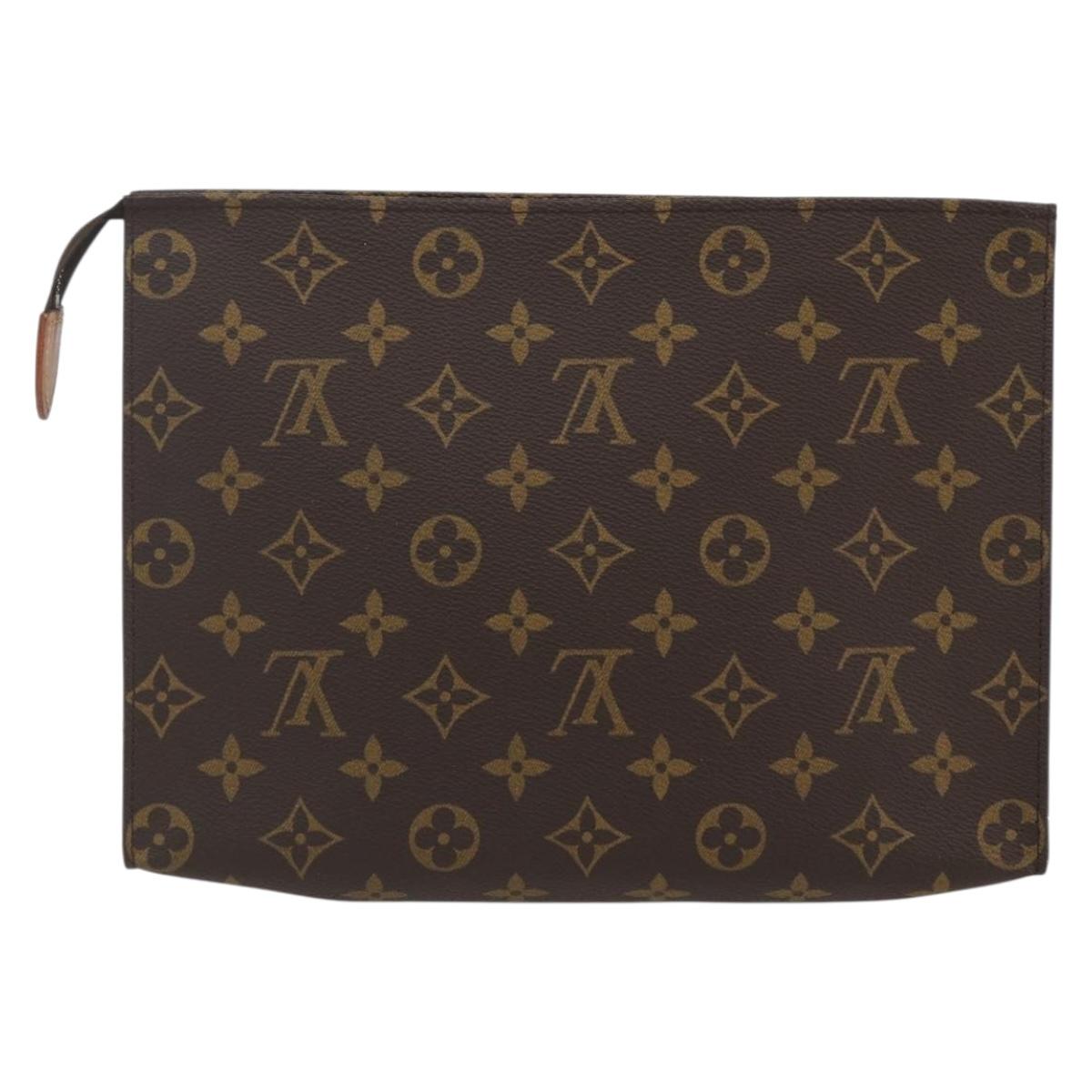 LOUIS VUITTON Monogram Poche Toilette 26 Pouch M47542 LV Auth 157179