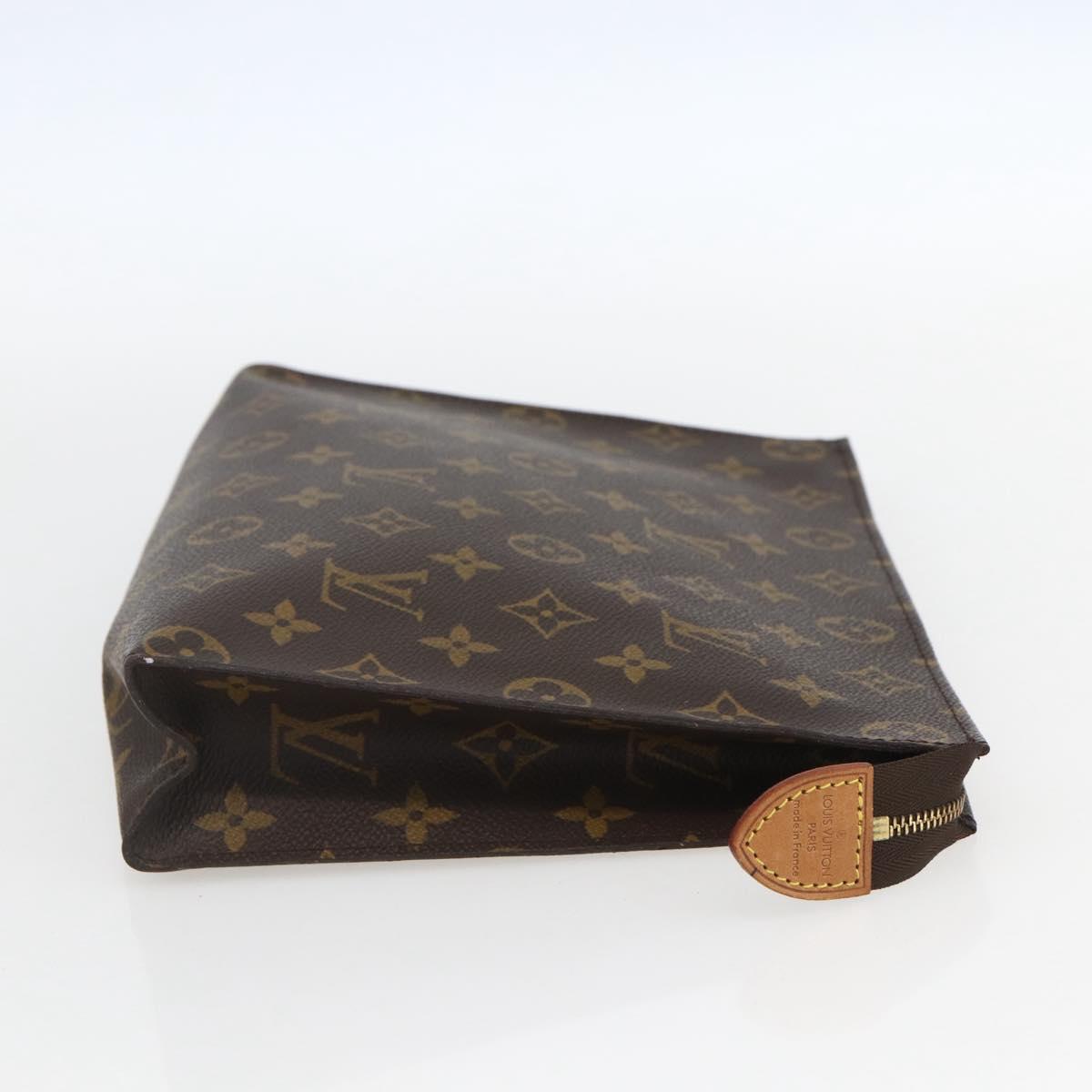 LOUIS VUITTON Monogram Poche Toilette 26 Pouch M47542 LV Auth 157179