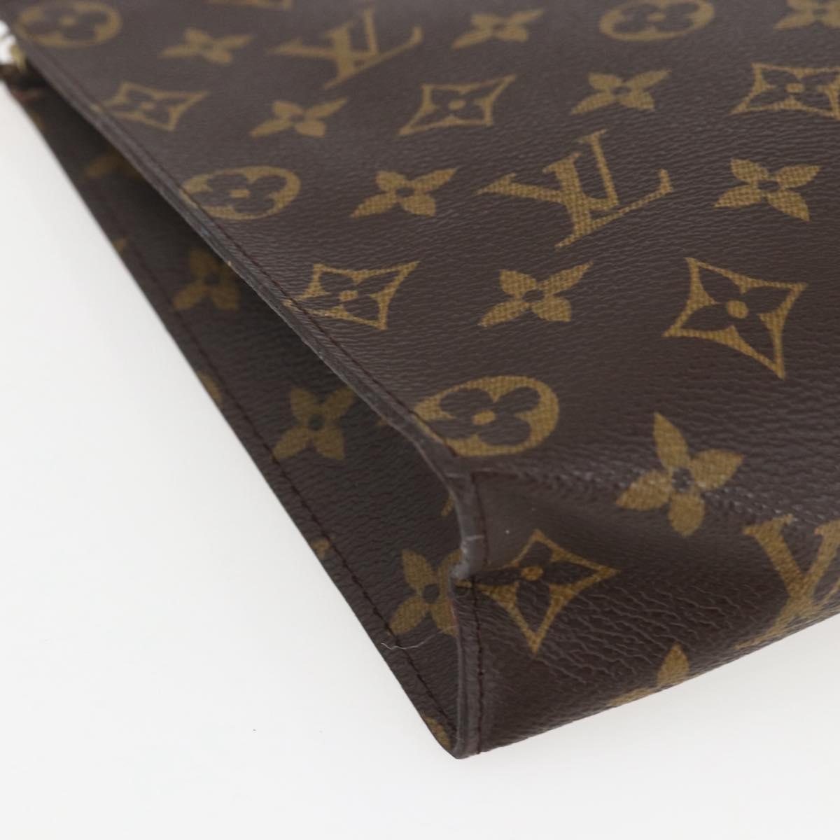 LOUIS VUITTON Monogram Poche Toilette 26 Pouch M47542 LV Auth 157179