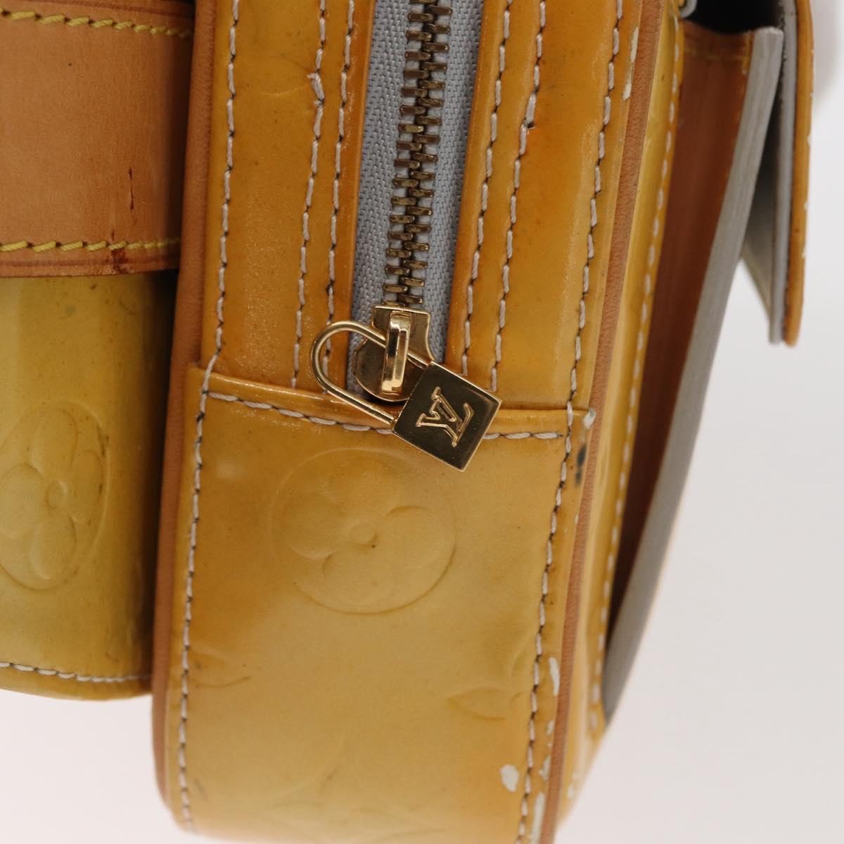 LOUIS VUITTON Monogram Vernis Fulton Waist bag Gris M91041 LV Auth 157185