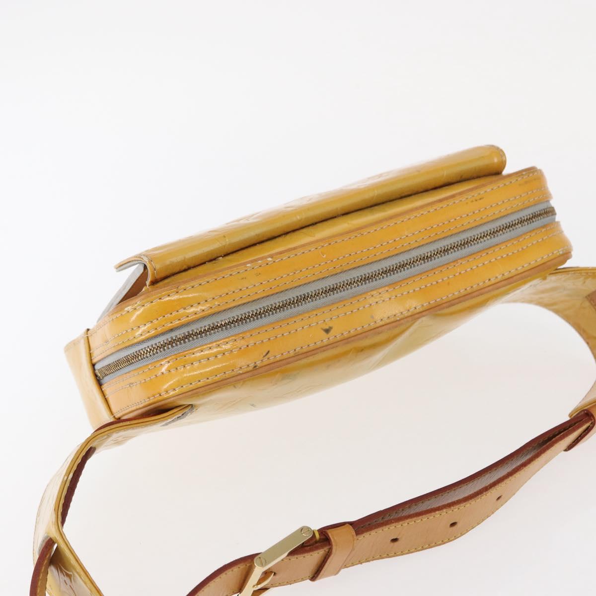 LOUIS VUITTON Monogram Vernis Fulton Waist bag Gris M91041 LV Auth 157185