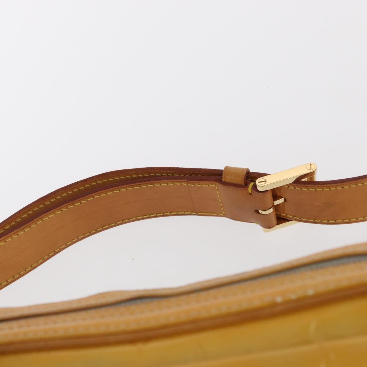 LOUIS VUITTON Monogram Vernis Fulton Waist bag Gris M91041 LV Auth 157185