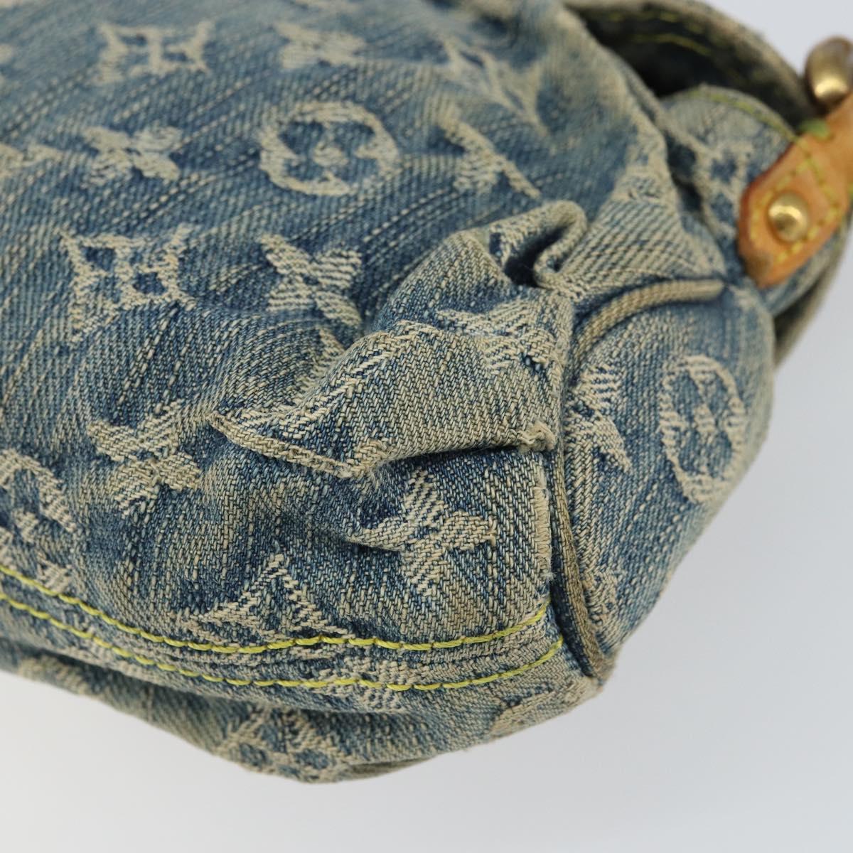 LOUIS VUITTON Monogram Denim Mini Preity Shoulder Bag Blue M95050 Auth 157186