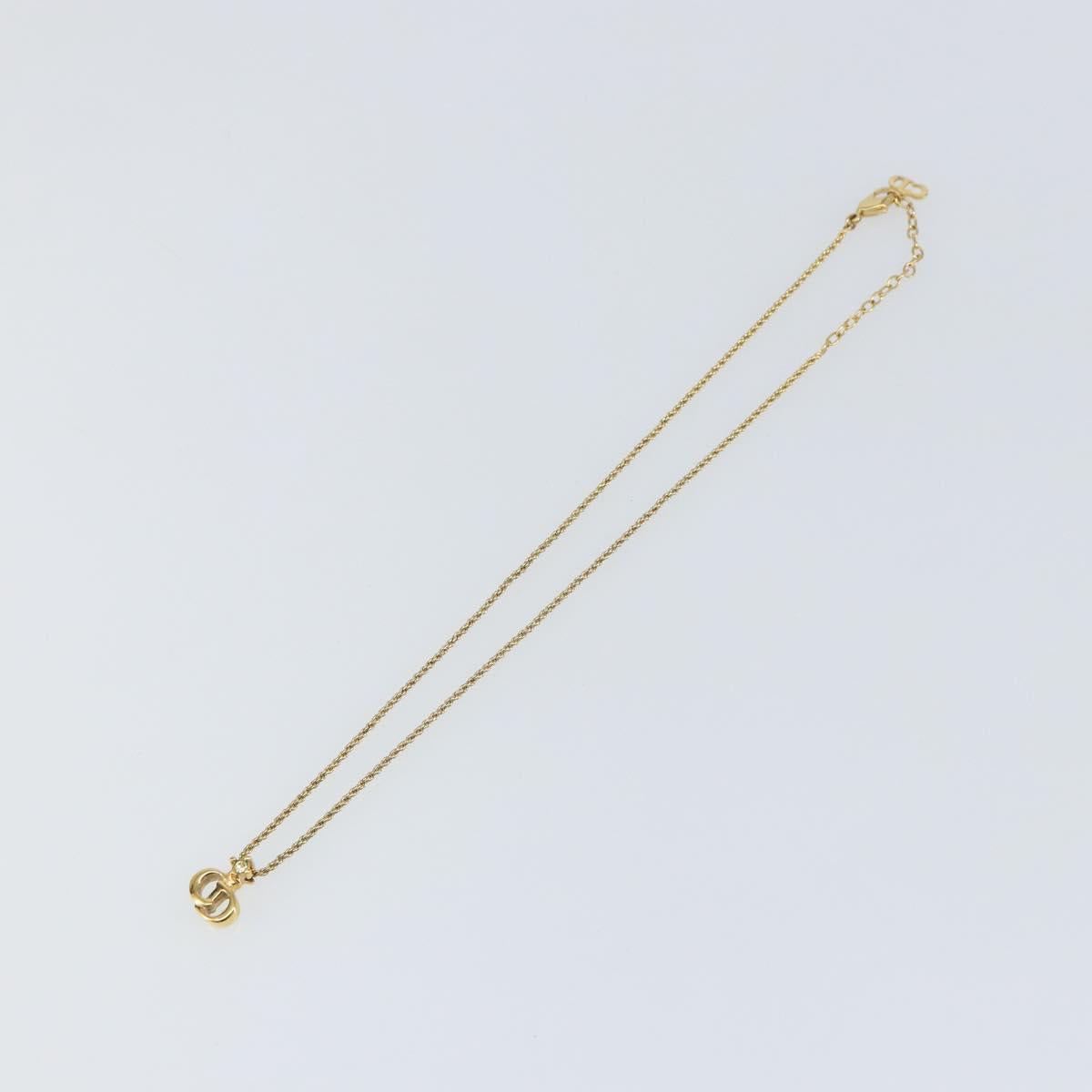 Christian Dior Necklace metal Gold Tone Auth 157194V