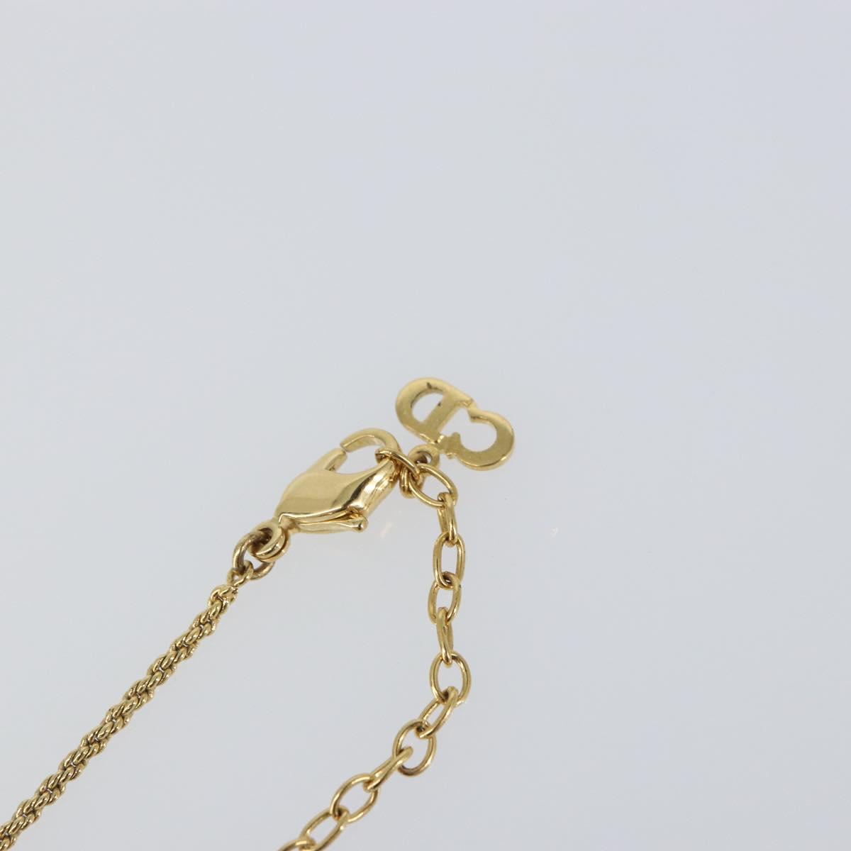 Christian Dior Necklace metal Gold Tone Auth 157194V