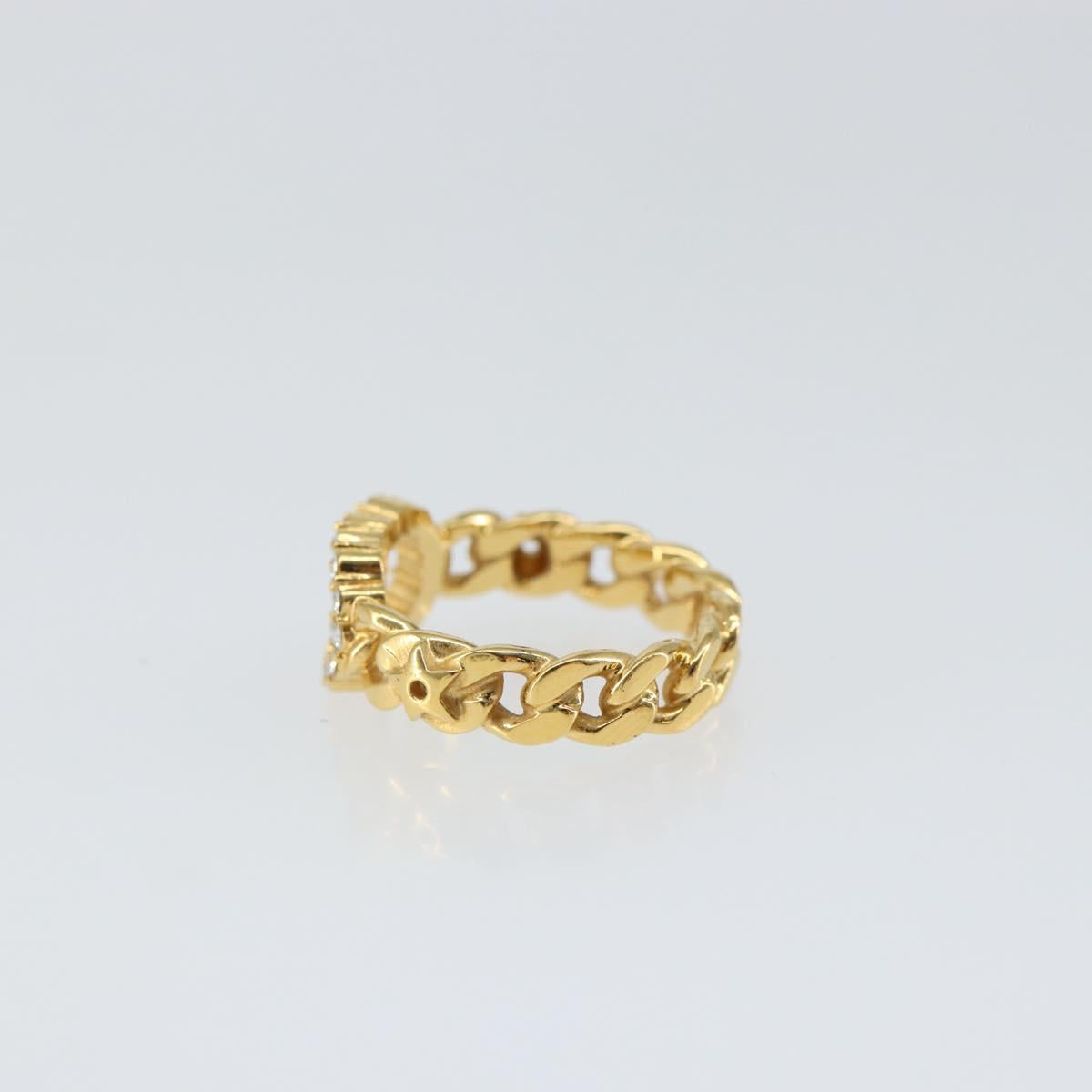 Christian Dior Ring metal Gold Tone Auth 157196V