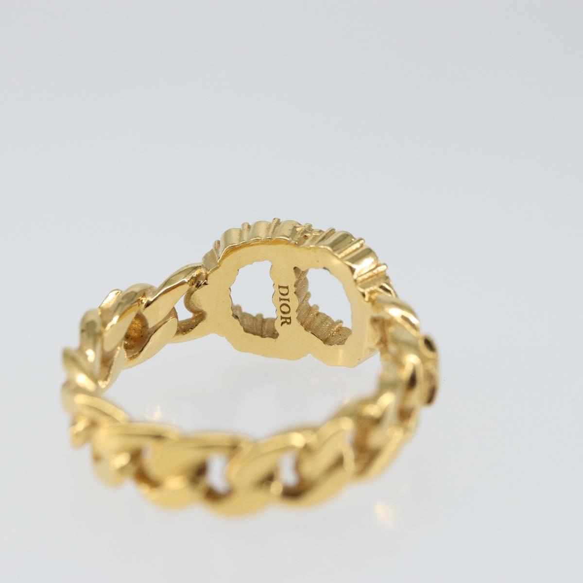 Christian Dior Ring metal Gold Tone Auth 157196V